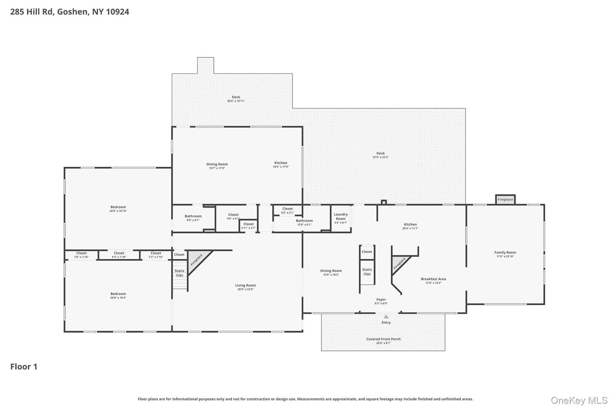 285 Hill Road Goshen, NY 10924 - Photo 49 of 49 Floor Plan - first level