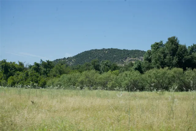 a view of a lake with a mountain in the background