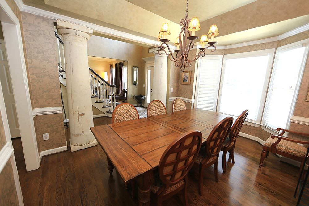 7812 Mayapple Place Raleigh, NC 27613 - Photo 13 of 30 The pillars are decorative and are not structural. They will stay with the house. Dining Room