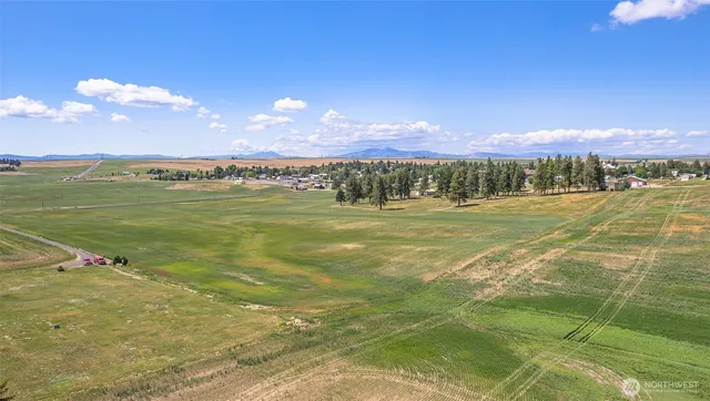 a view of an ocean and city