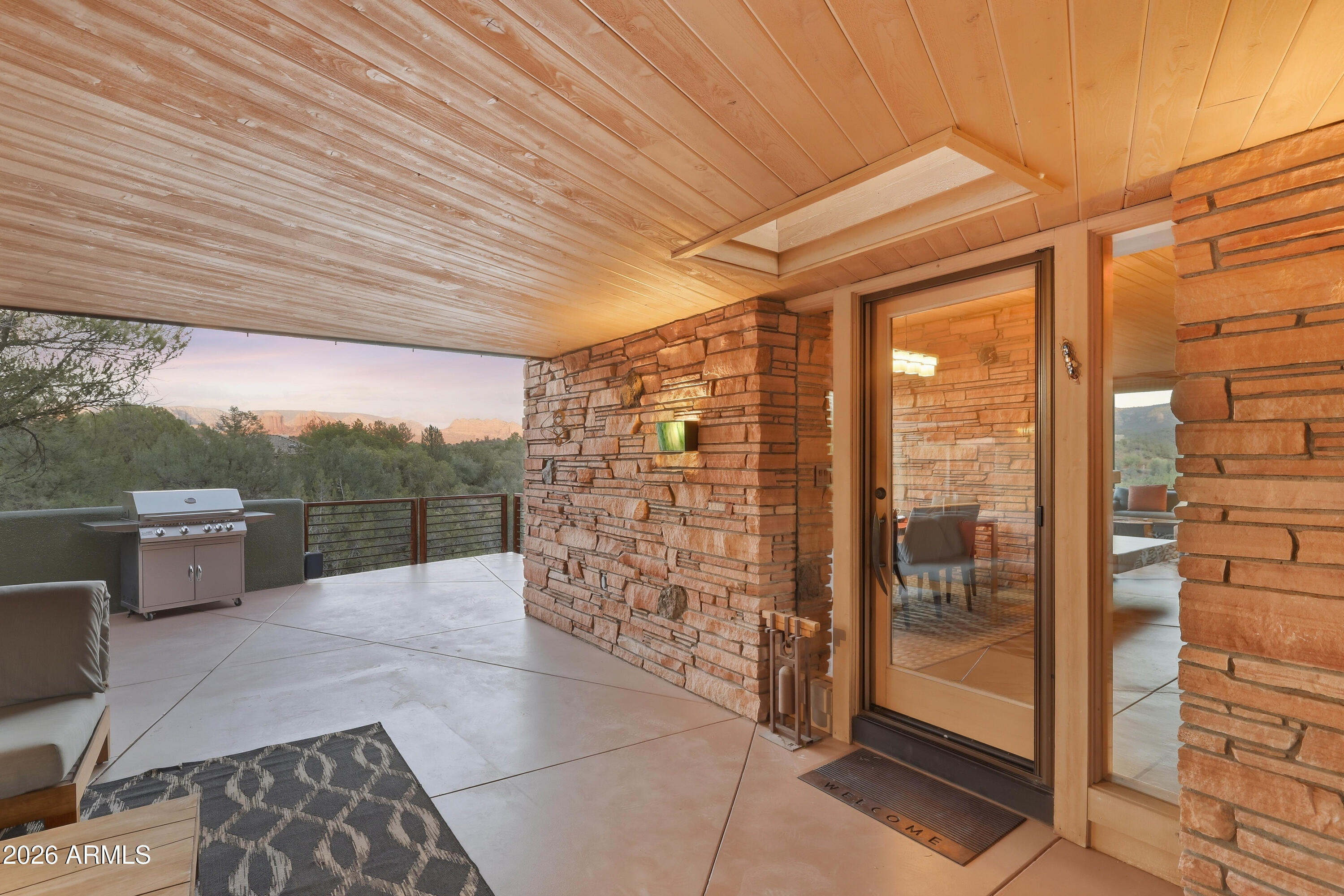 110 Century Road Sedona, AZ 86336 - Photo 50 of 67 Covered Breezeway, Twilight