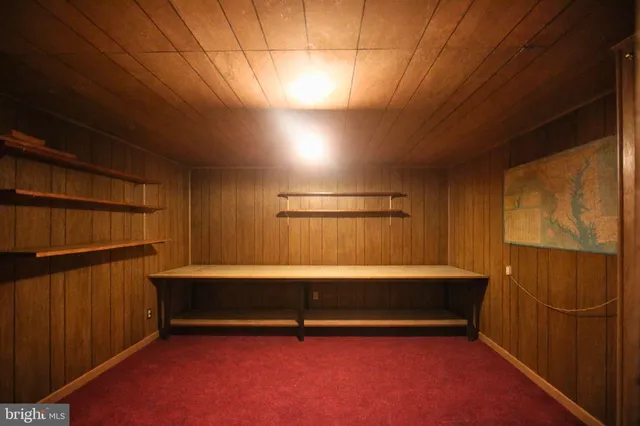 a room with table and window