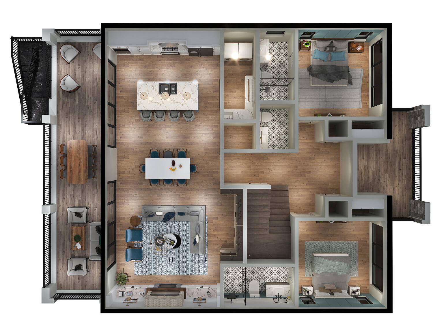 2483 Yellowtail Drive Marathon, FL 33050 - Photo 7 of 37 Ground Floor Aerial View2
