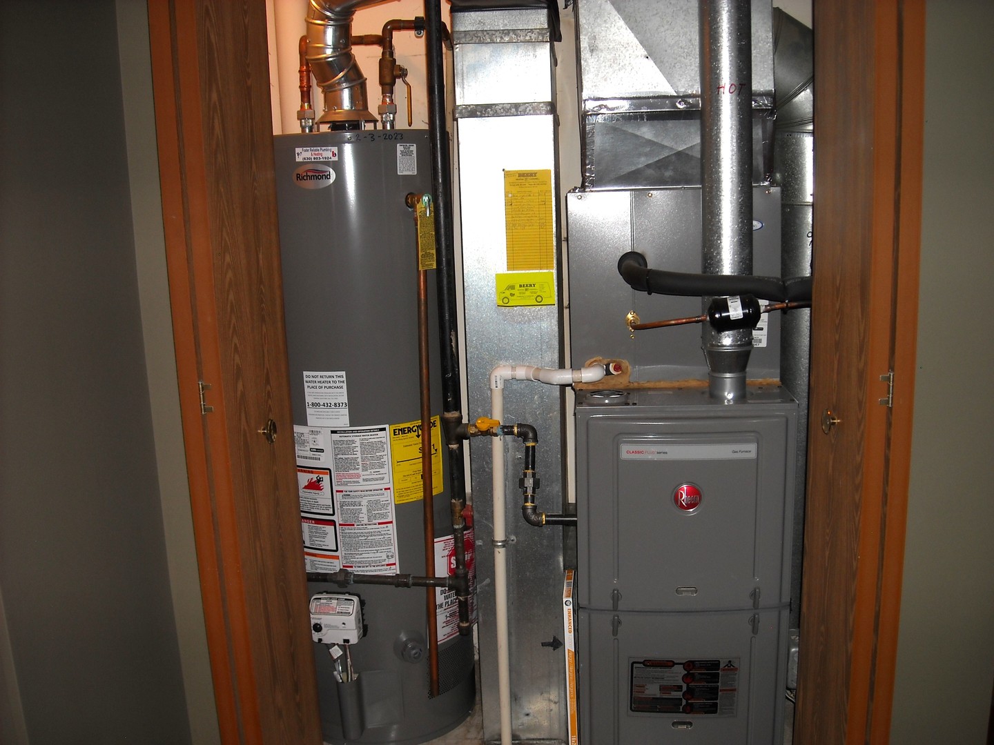 Undisclosed Address Aurora, IL 60504 - Photo 11 of 12 a close view of water heater room