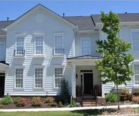 a front view of a house