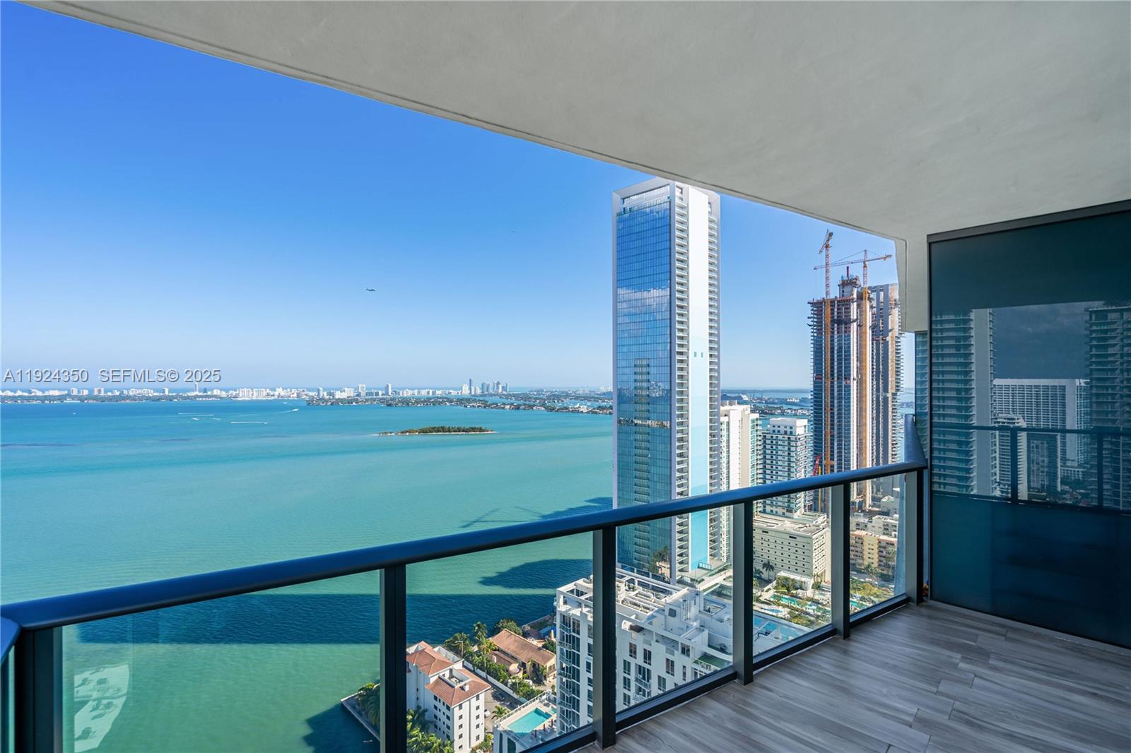 460 Northeast 28th Street, Unit 3601 Miami, FL 33137 - Photo 16 of 24 a view of a balcony with ocean view