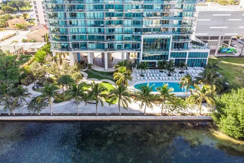 a view of a city with tall buildings