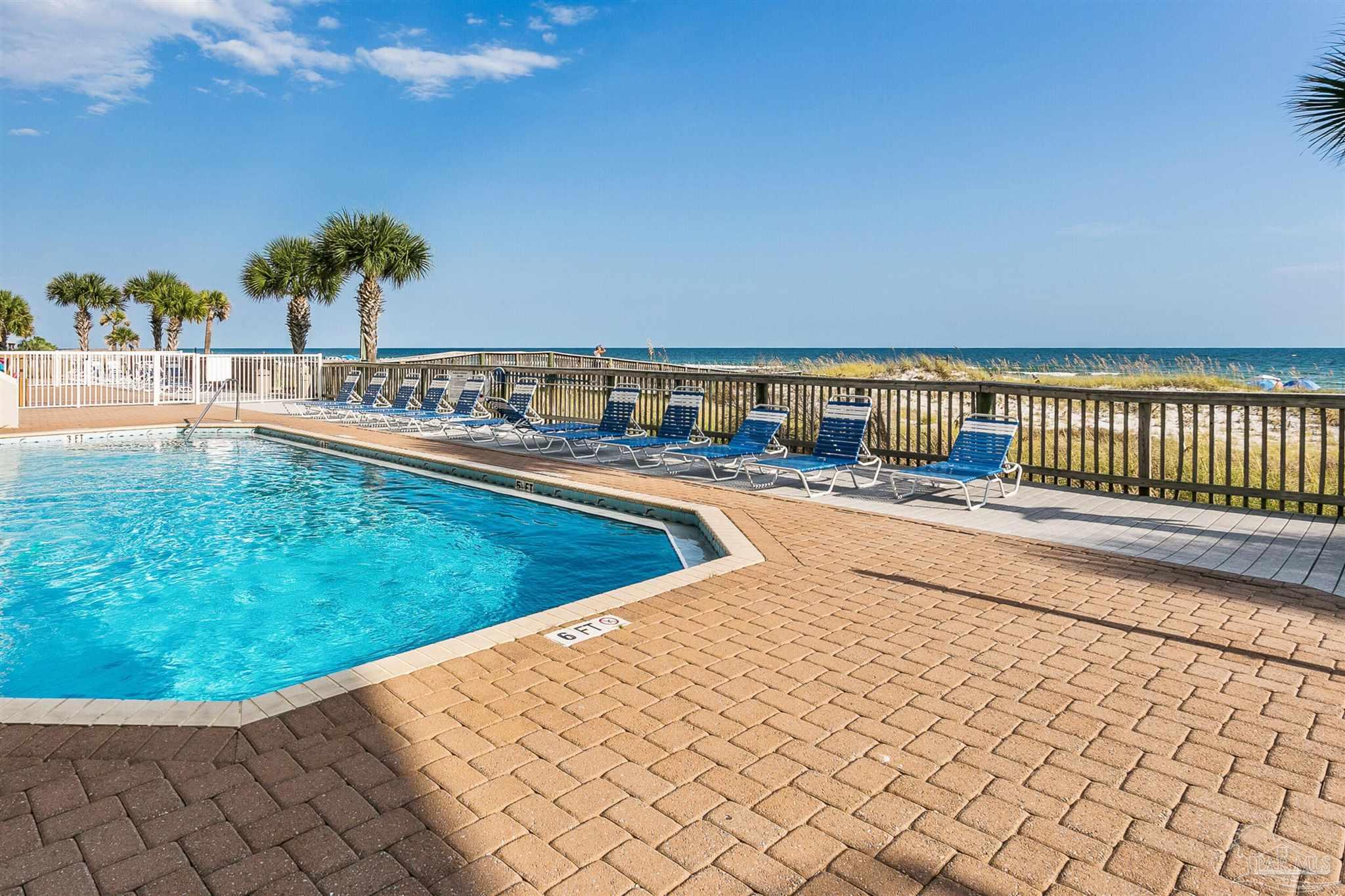 16285 Perdido Key Drive, Unit 625 Perdido Key, FL 32507 - Photo 30 of 49 a view of swimming pool with outdoor seating