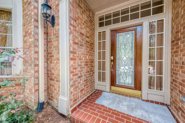 a view of front door of house