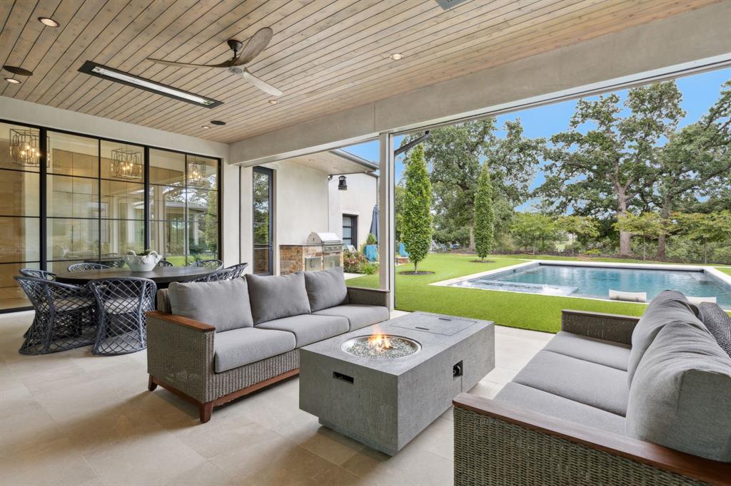 1502 Bluffview Drive Roanoke, TX 76262 - Photo 22 of 34 a living room with furniture and a large window