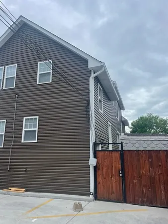 a view of a garage