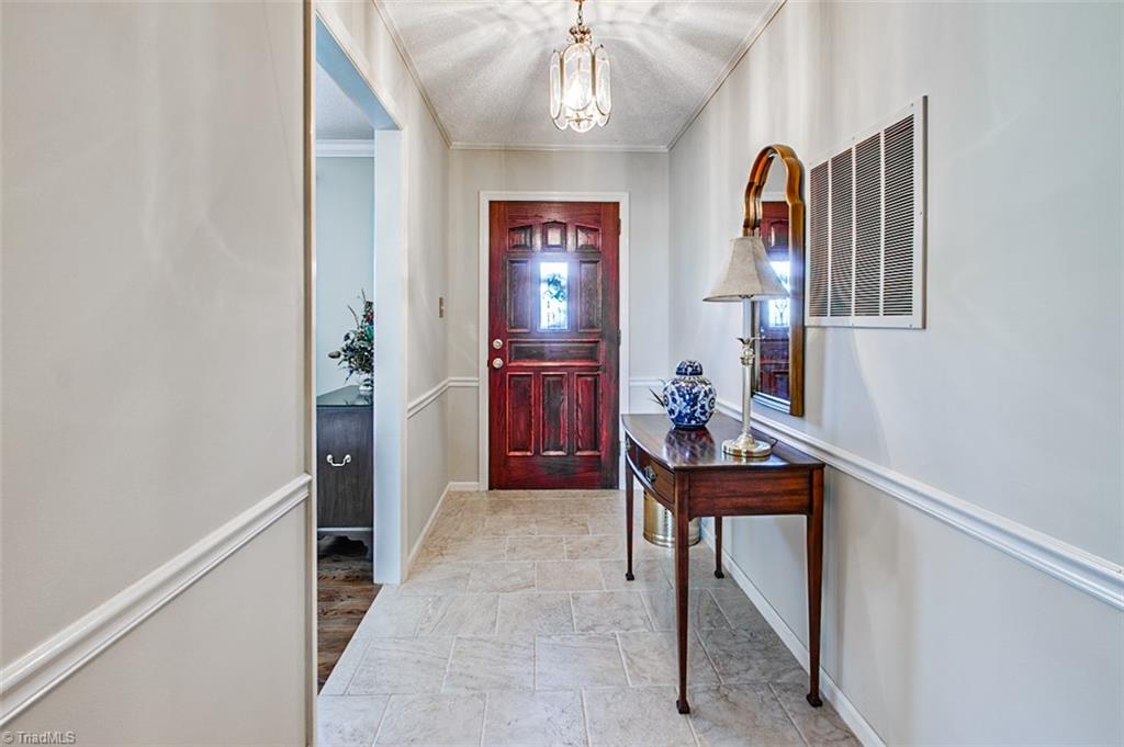 Foyer, ceramic floor