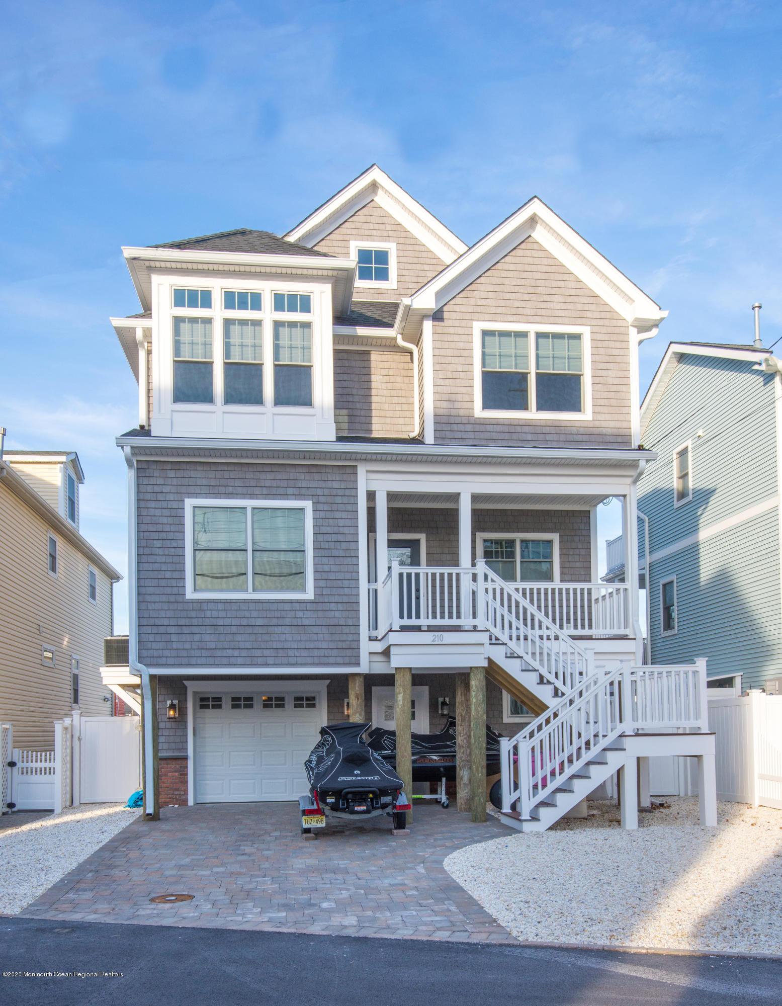 210 Johnson Road Lavallette, NJ 08735 - Photo 2 of 48 a front view of a house with a yard