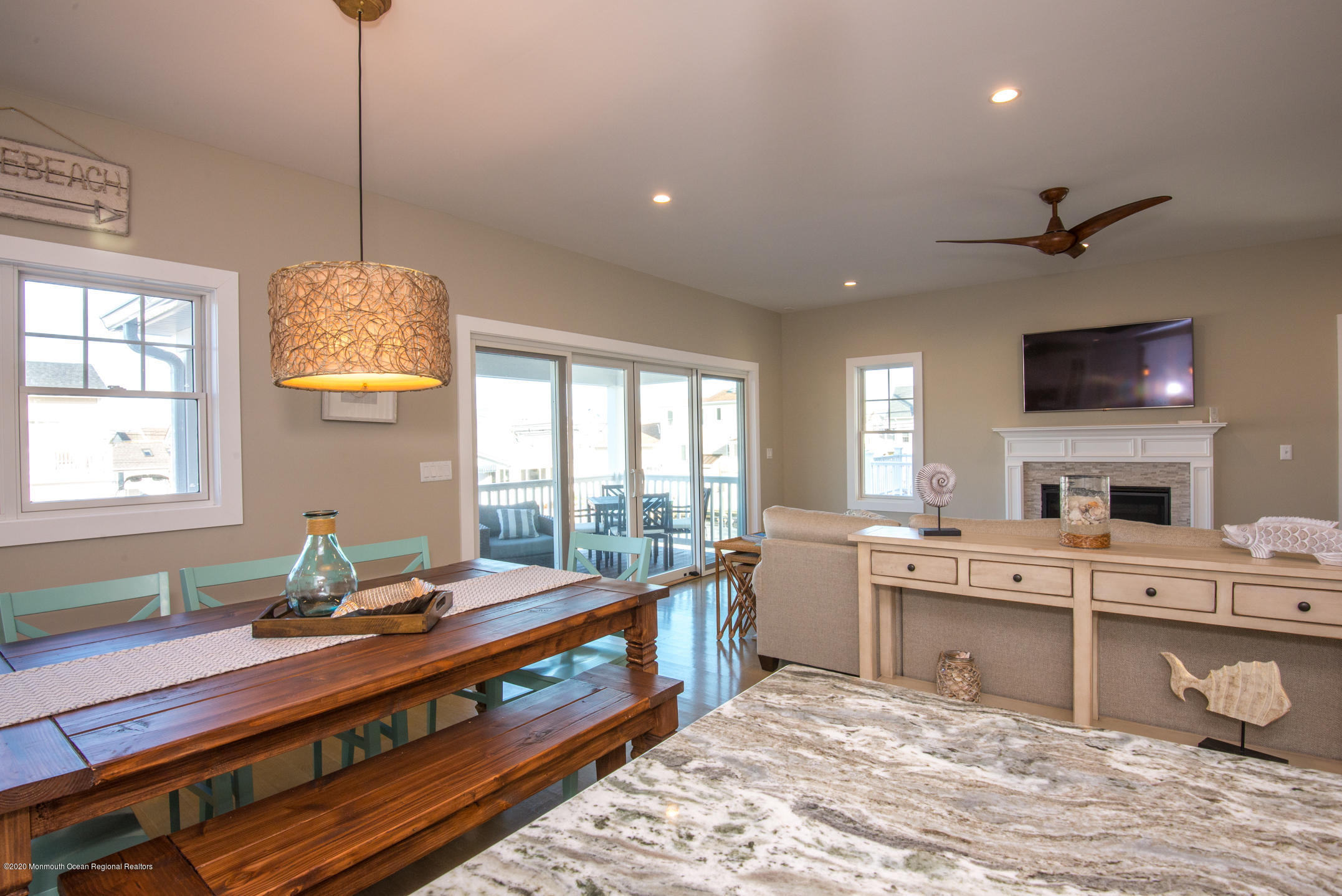 210 Johnson Road Lavallette, NJ 08735 - Photo 21 of 48 a bed room with a bed window and a television