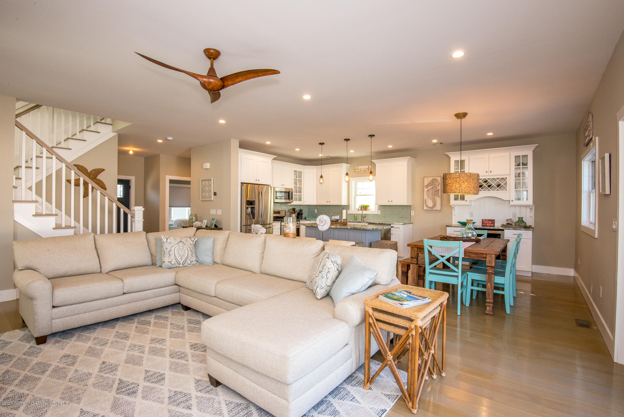 210 Johnson Road Lavallette, NJ 08735 - Photo 9 of 48 a living room with lots of furniture and a view of kitchen
