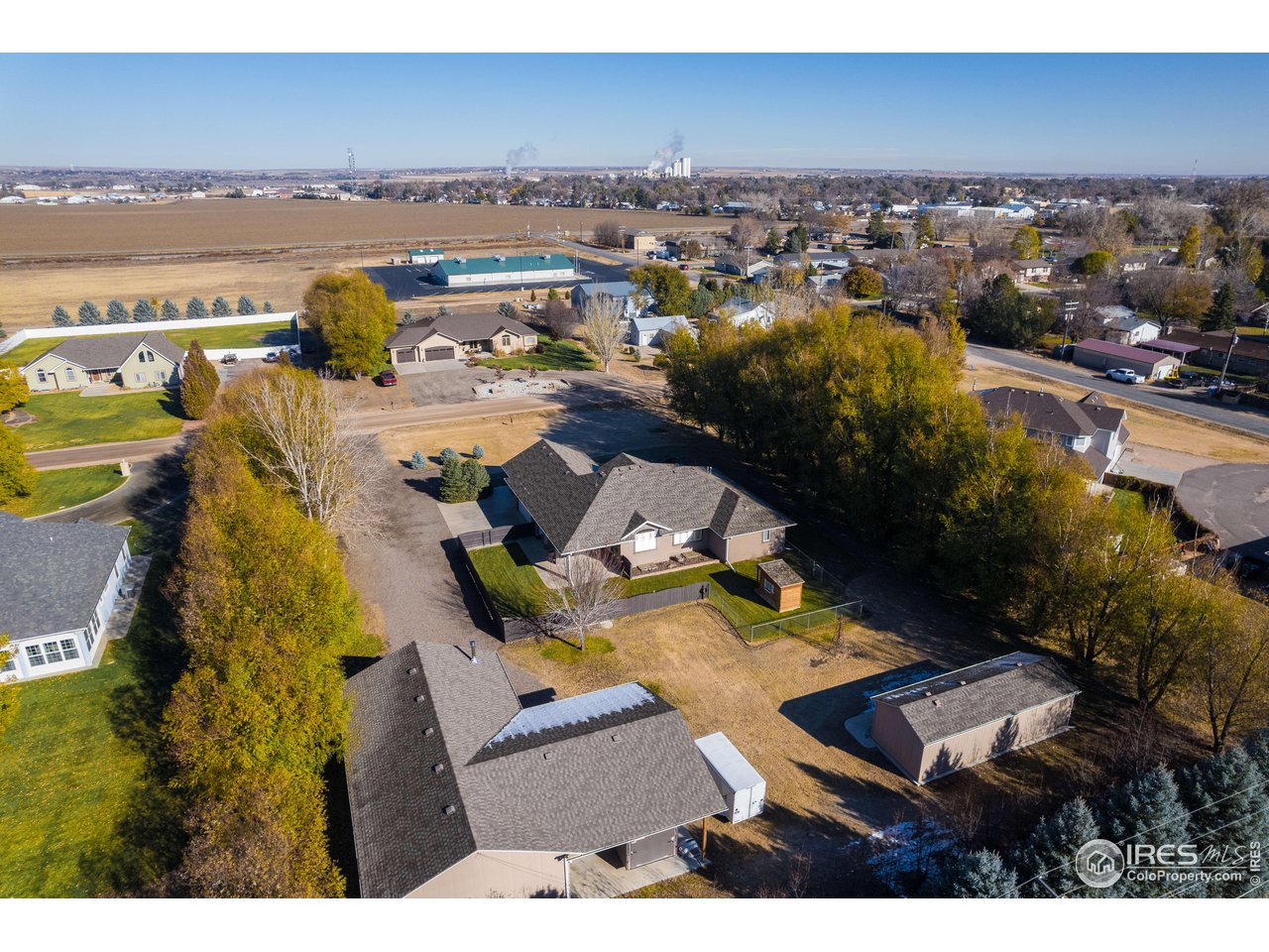 17680 County Rd Q.8 Fort Morgan, CO 80701 - Photo 38 of 40 an aerial view of residential houses with outdoor space