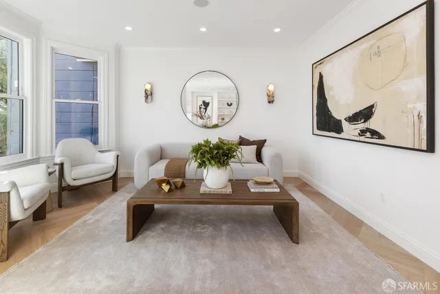 a view of a living room