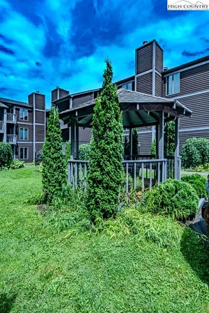 a house view with a garden space