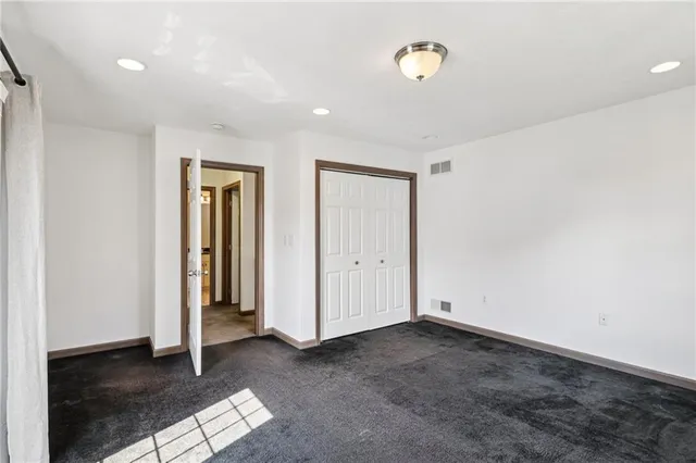 a room with a workspace