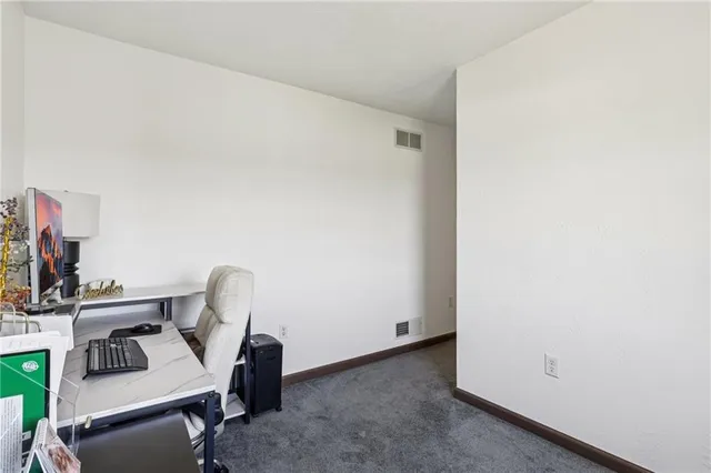 a view of a white roof deck