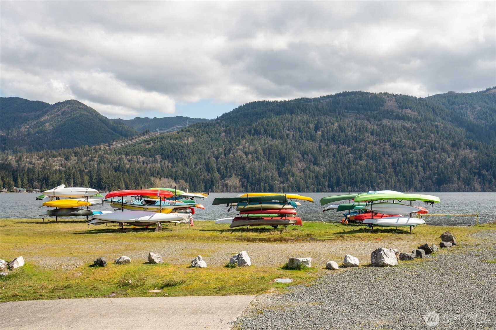 16 Southern Court Bellingham, WA 98229 - Photo 26 of 31 a view of swimming pool with a garden and trees in the background