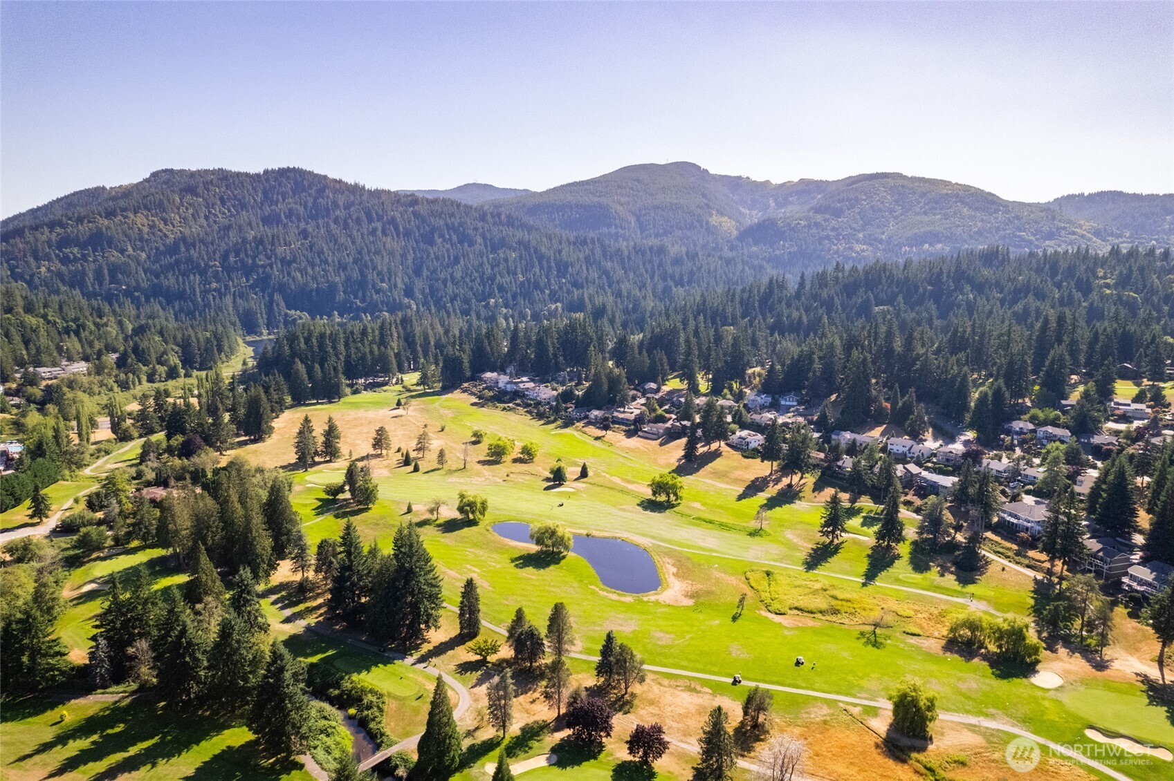 16 Southern Court Bellingham, WA 98229 - Photo 28 of 31 a view of swimming pool with a garden