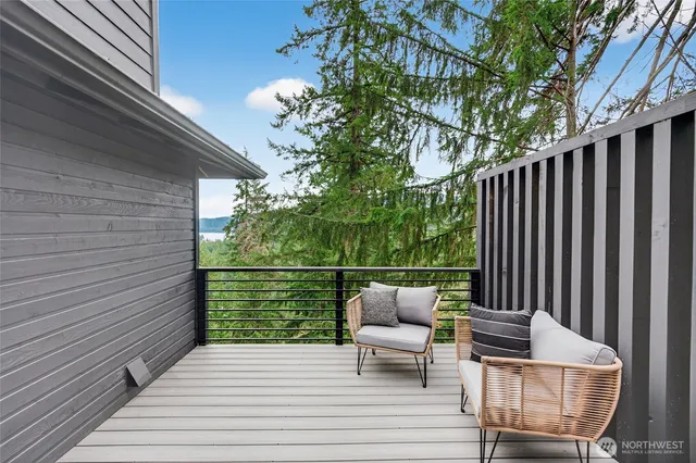 a view of outdoor space with seating