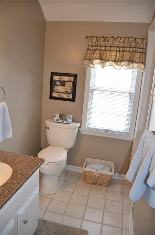 8187 Post Road Allison Park, PA 15101 - Photo 17 of 24 The hall bathroom is a Jack and Jill with 2 updated vanities and 2 updated commodes.