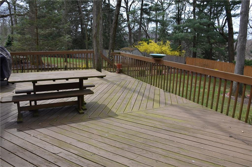 8187 Post Road Allison Park, PA 15101 - Photo 23 of 24 The deck is large enough to hold family picnics, birthday parties, graduation parties or whatever large group of adults, kids or both that you would like to entertain.