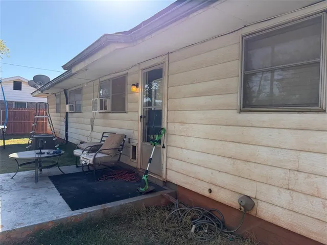 a view of a terrace with seating space