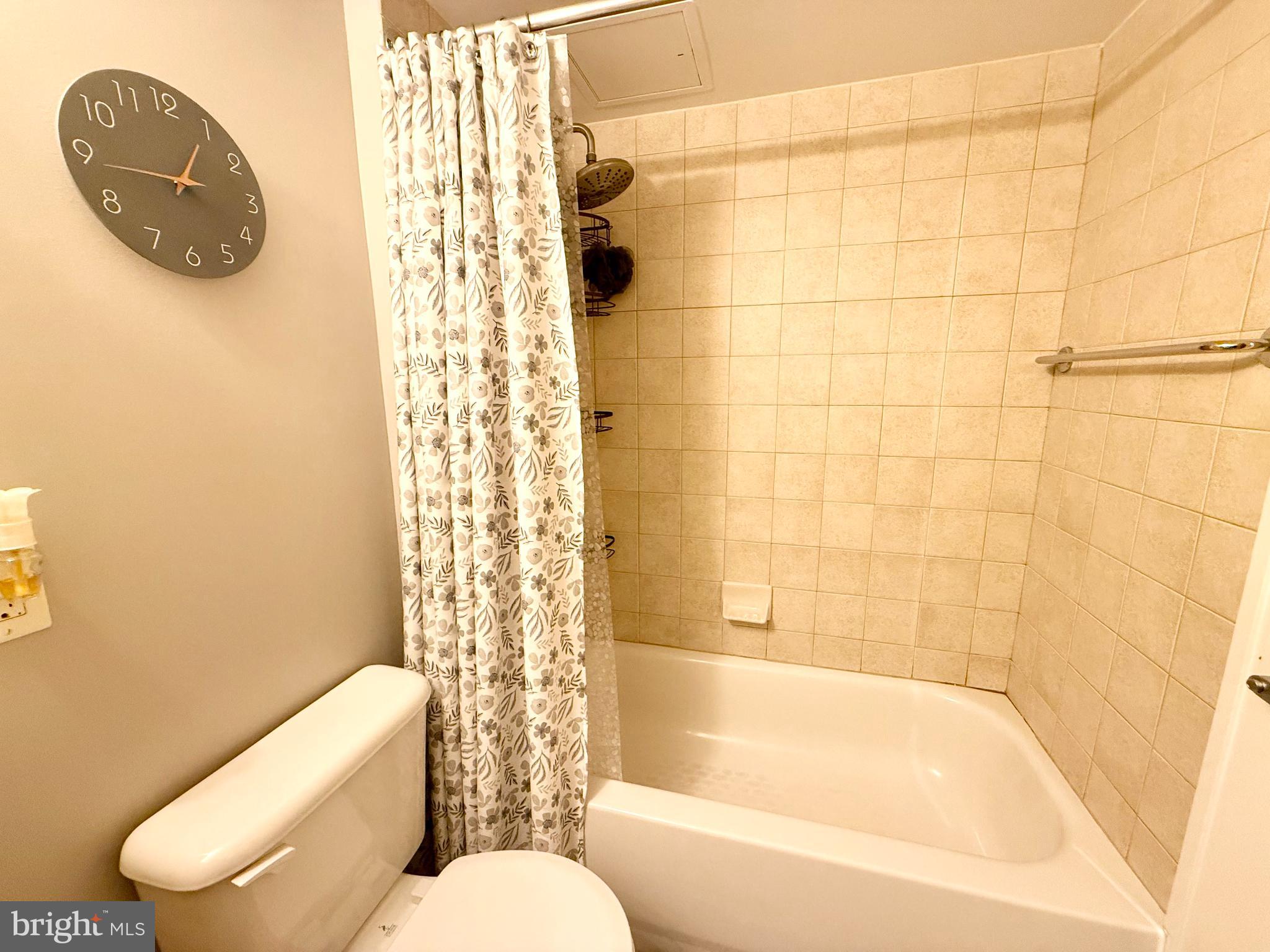 800 4th Street Southwest, Unit 610 Washington, DC 20024 - Photo 10 of 11 Modern bathroom with serene tile accents.