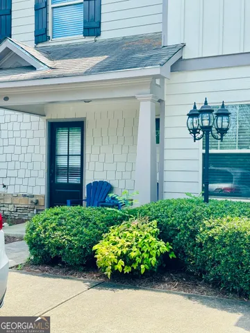 a front view of a house