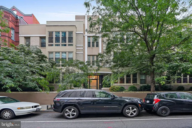 a car parked in front of a house