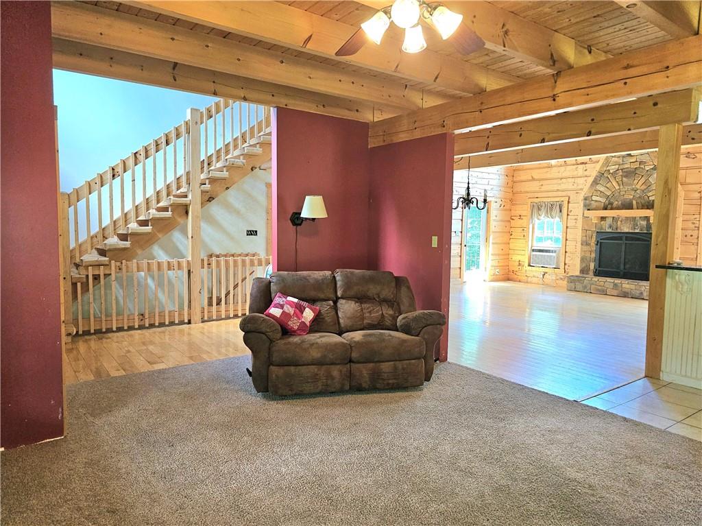 459 Big Knob Road Rochester, PA 15074 - Photo 21 of 48 a living room with furniture and a chandelier