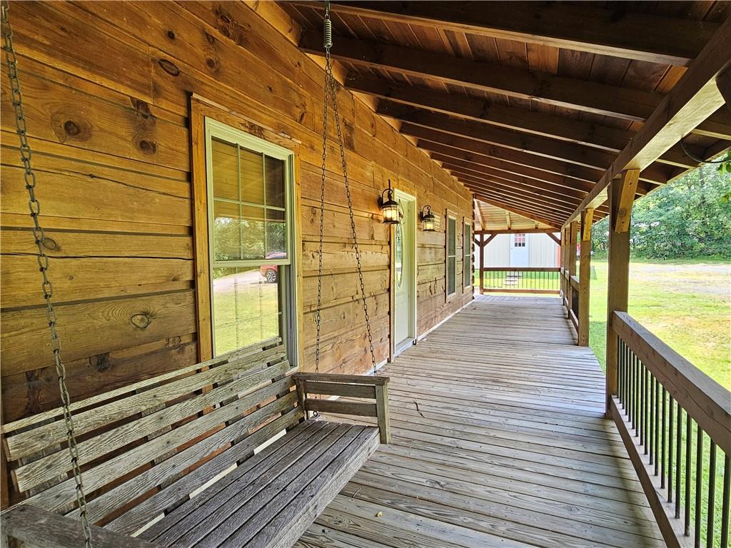 459 Big Knob Road Rochester, PA 15074 - Photo 6 of 48 a view of a balcony with wooden floor