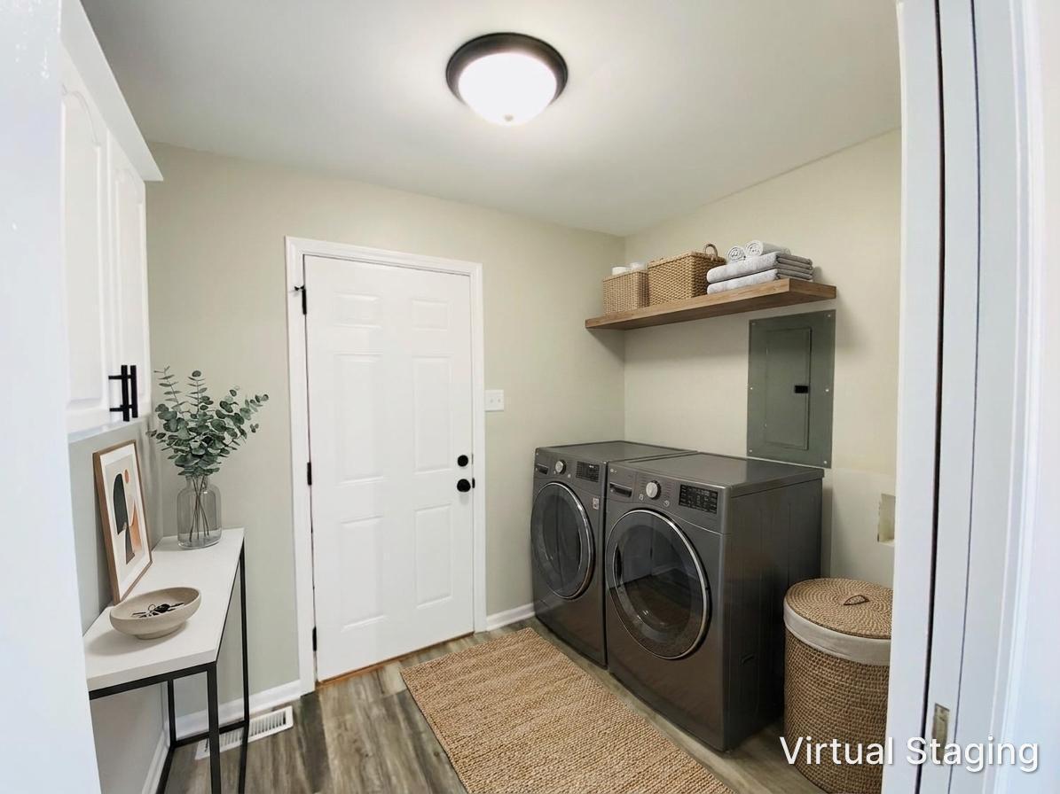745 Juniper Road Valparaiso, IN 46385 - Photo 13 of 28 a utility room with dryer and washer