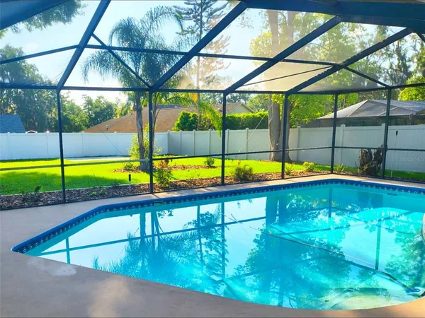 swimming pool view from a balcony