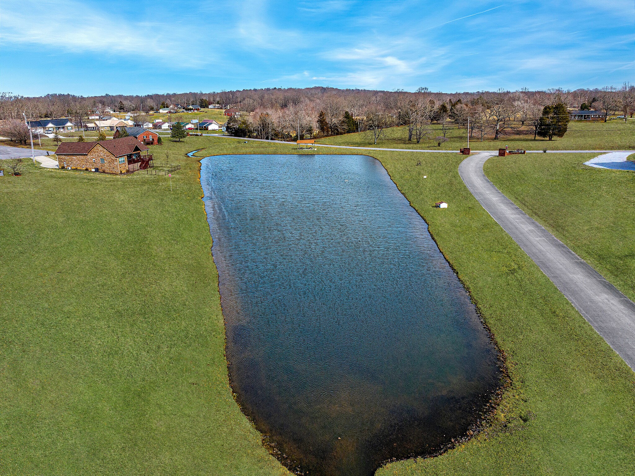 1102 High Lake Drive Dickson, TN 37055 - Photo 47 of 50 a view of a lake with a city