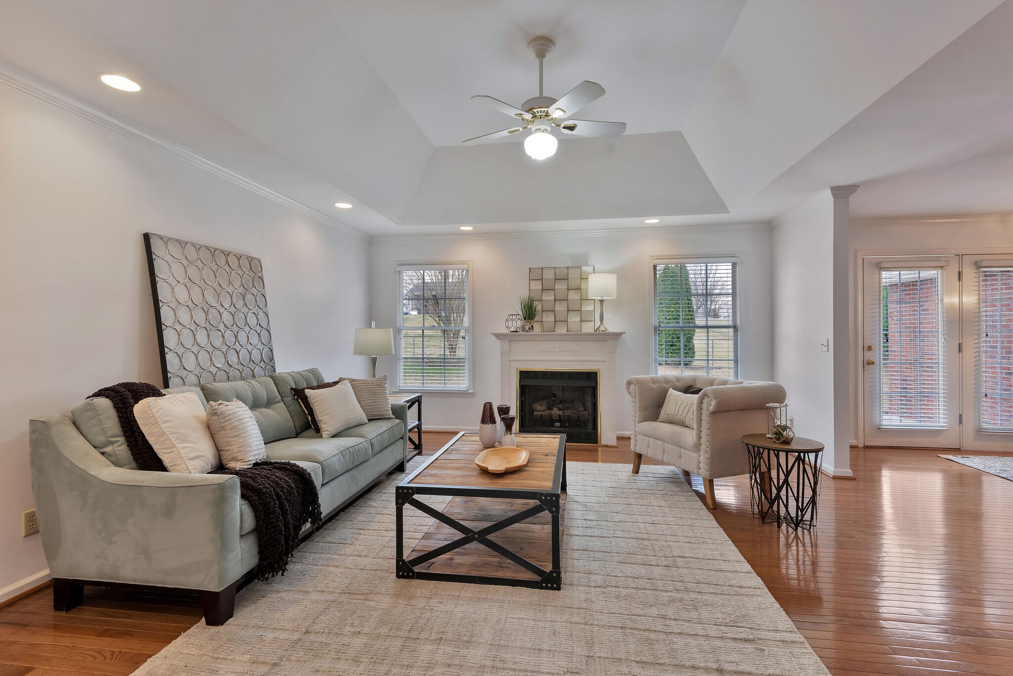 1102 High Lake Drive Dickson, TN 37055 - Photo 9 of 50 a living room with furniture and a fireplace