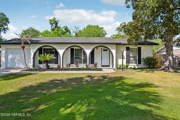 a view of pool with garden