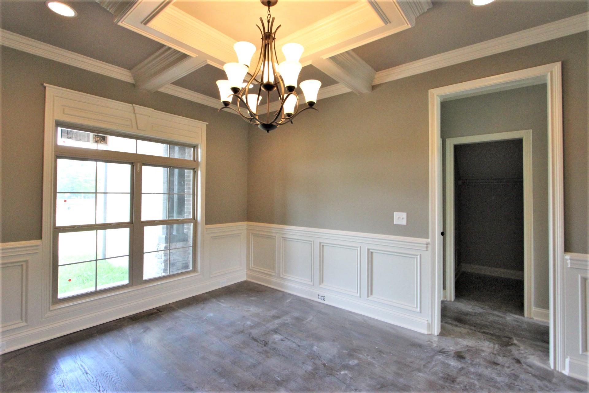 Formal Dining Room With Custom Trim Work