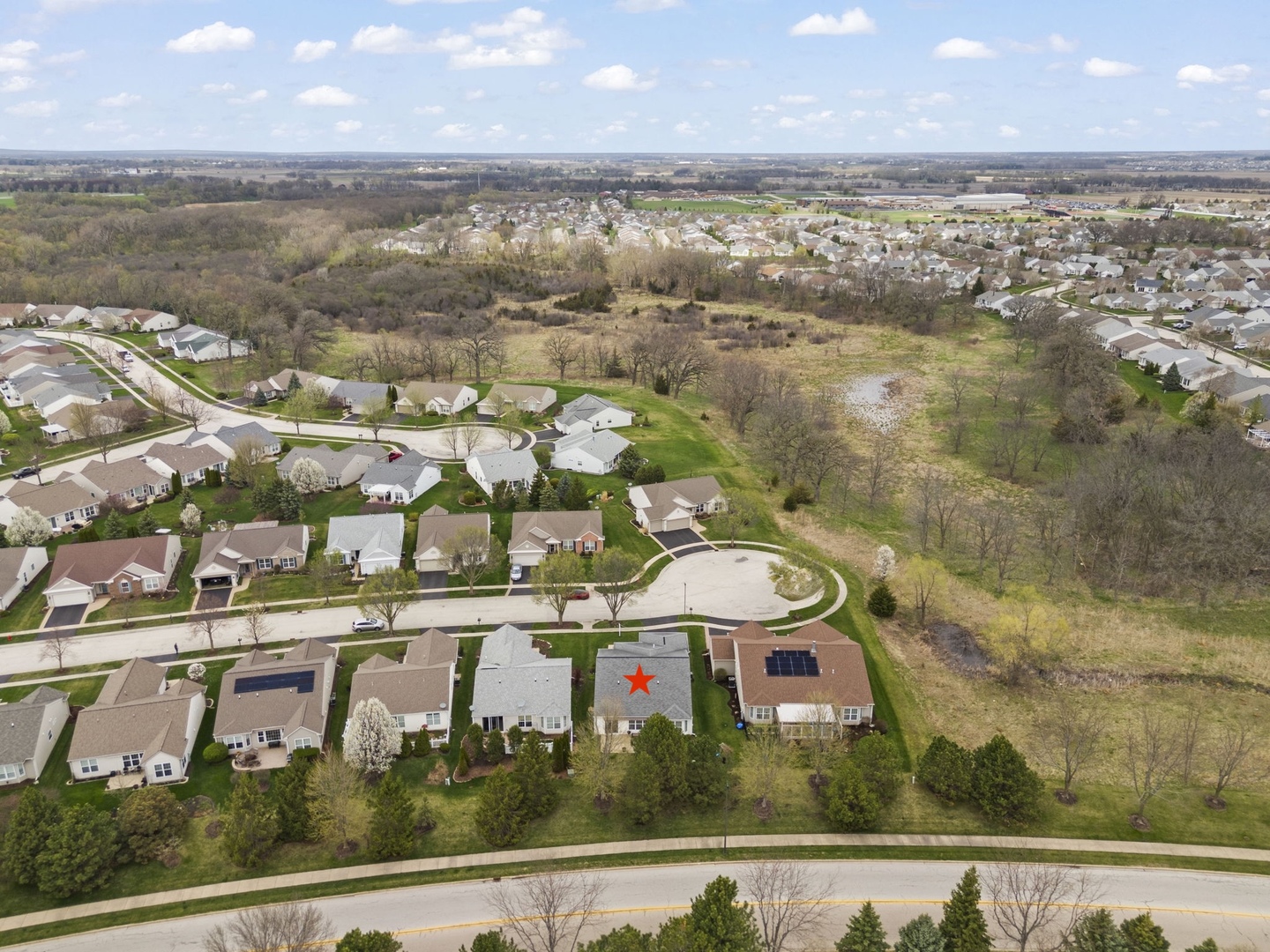 14013 Francesca Cove Huntley, IL 60142 - Photo 36 of 60 an aerial view of residential building with outdoor space and lake view