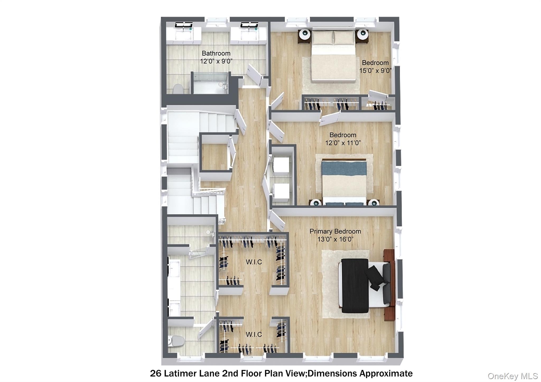 26 Latimer Lane Bronxville, NY 10708 - Photo 35 of 37 Second Floor. Dimensions approximate.
