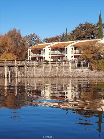 a large building with a view of lake