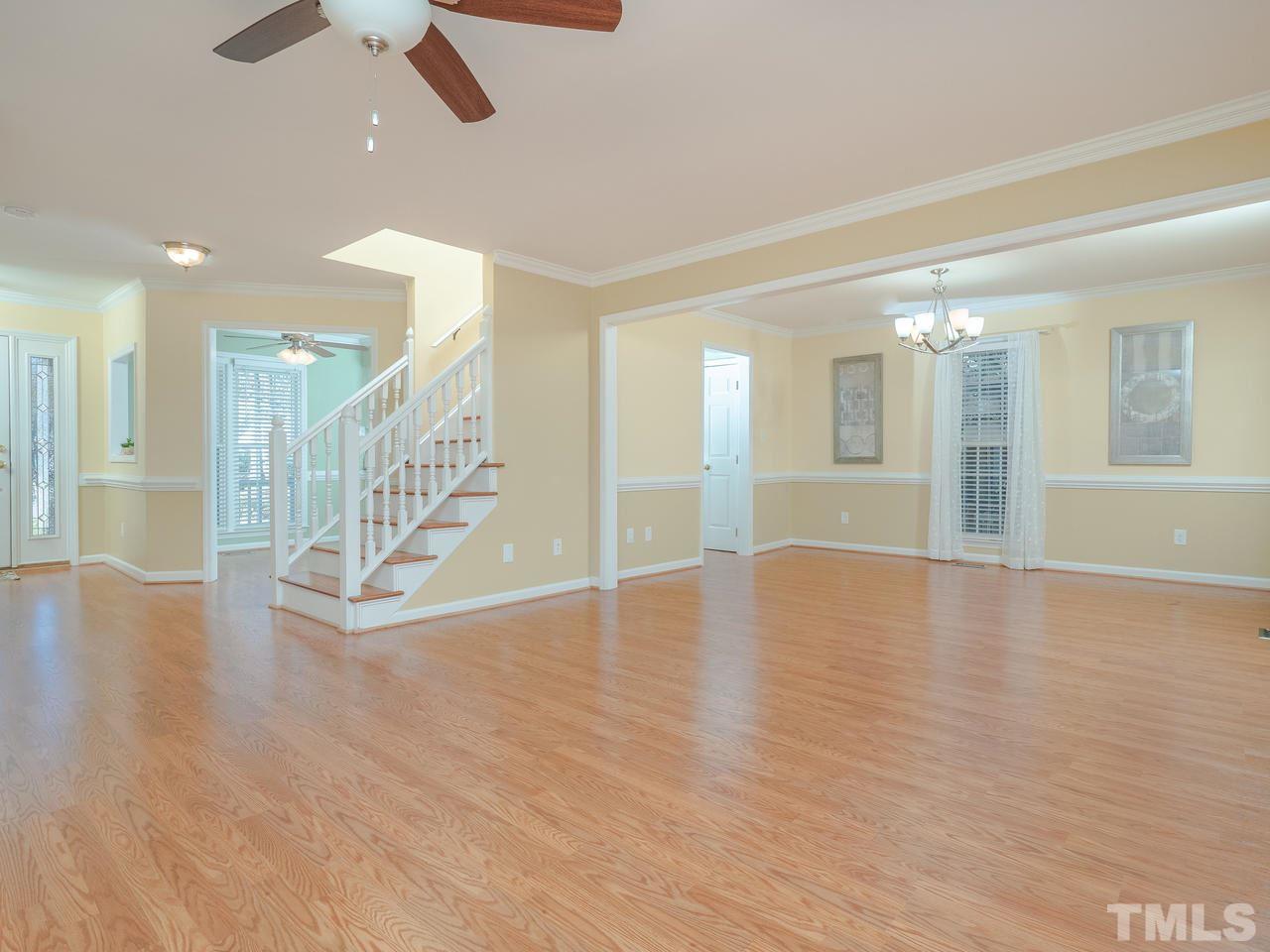 1437 Greenside Drive Raleigh, NC 27609 - Photo 4 of 16 Combination Great Room and Dining Room area gives you a large, open space to spend family time and entertain.