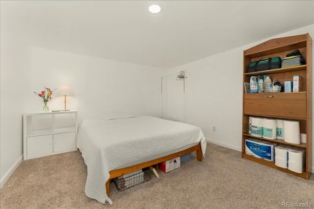 a view of a backyard with a small cabin