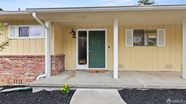a front view of a house