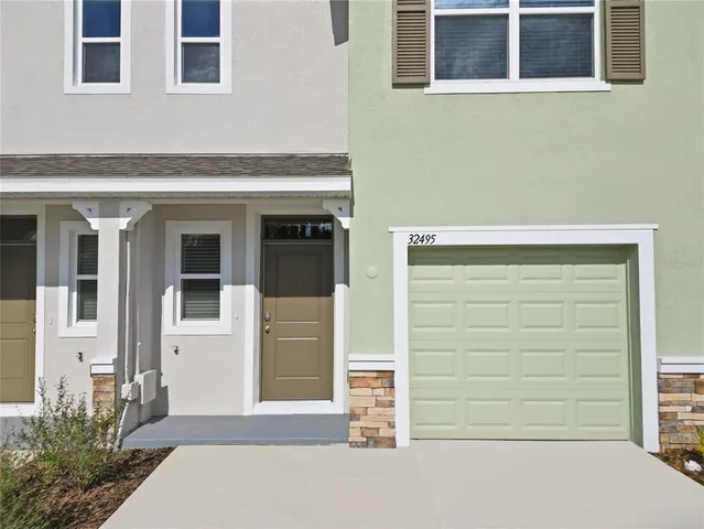 a front view of a house