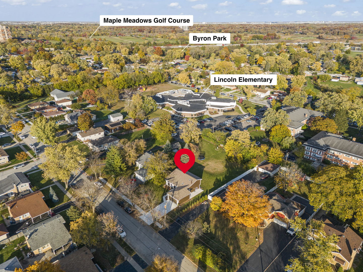 641 Highview Avenue Addison, IL 60101 - Photo 28 of 36 an aerial view of residential houses with outdoor space