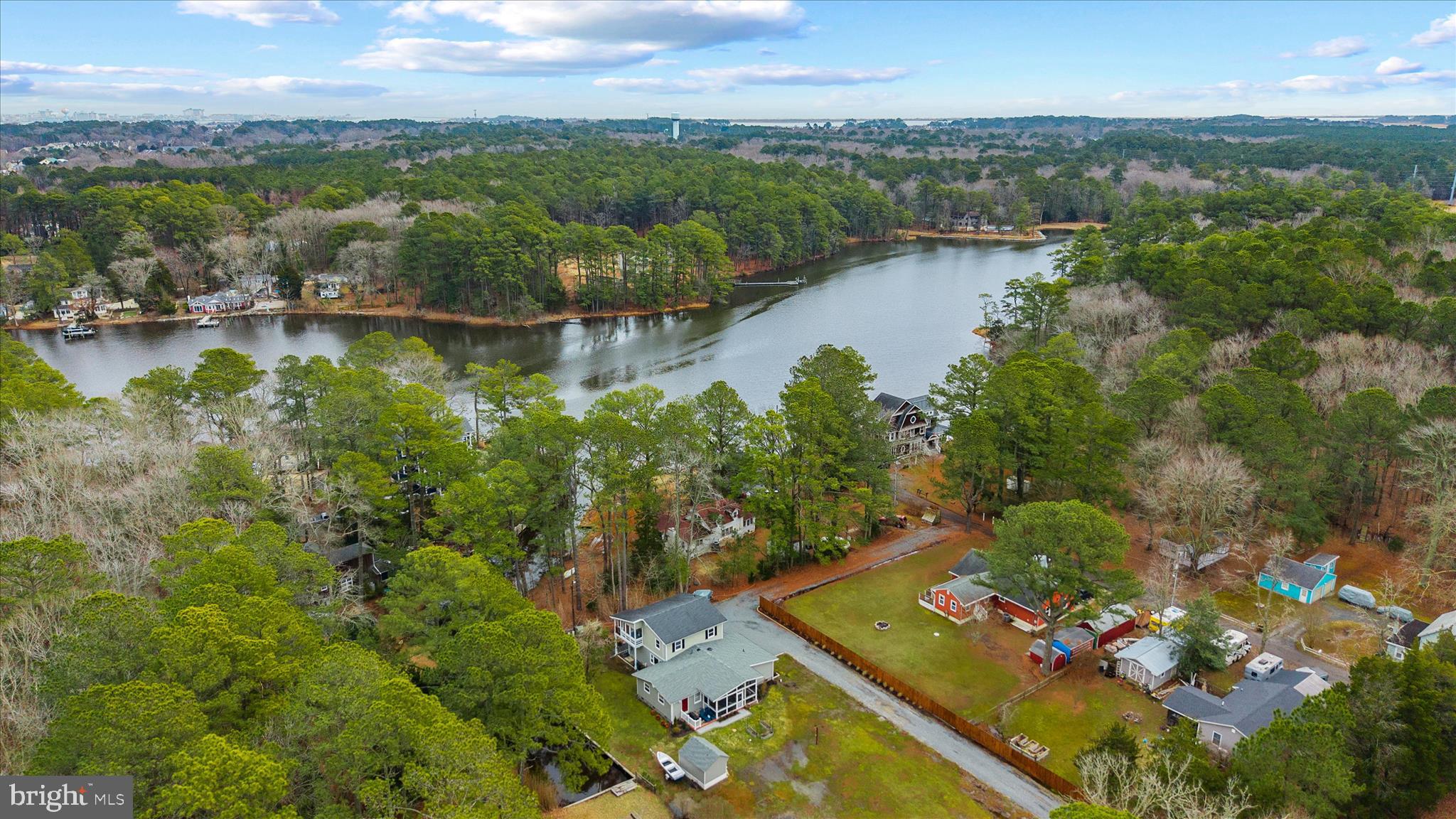 12107 Angler Road Ocean City, MD 21842 - Photo 106 of 106 an aerial view of lake residential house with outdoor space